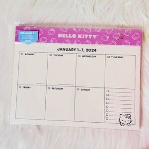 Hello Kitty 12 Month Desk Calendar